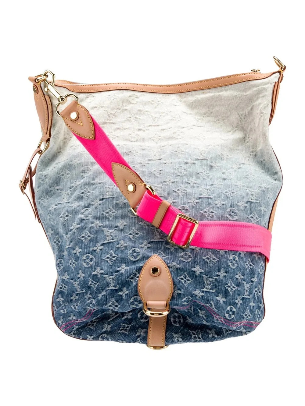 Louis Vuitton Monogram Denim Sunburst PM Blue Ombre Pink Limiter Edition